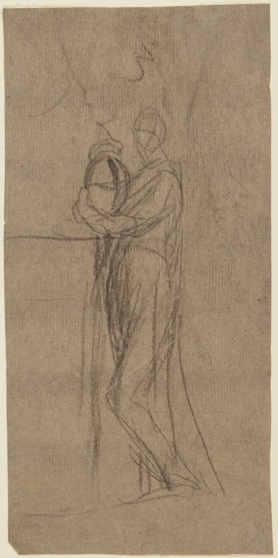 Porträtstudie einer stehenden Frau von George Romney