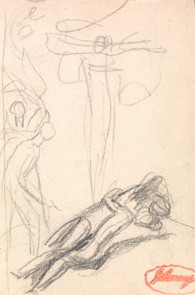 Satan überrascht am Ohr von Eva von George Romney