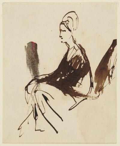 Sitzende weibliche Figur von George Romney