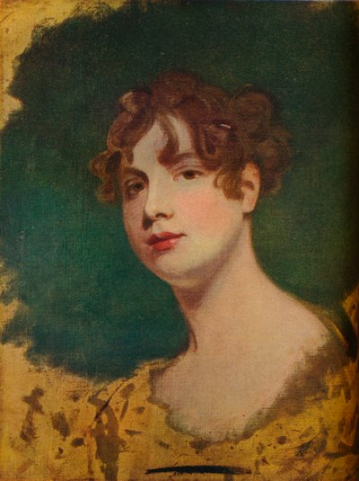 Skizze eines Frauenkopfes von George Romney