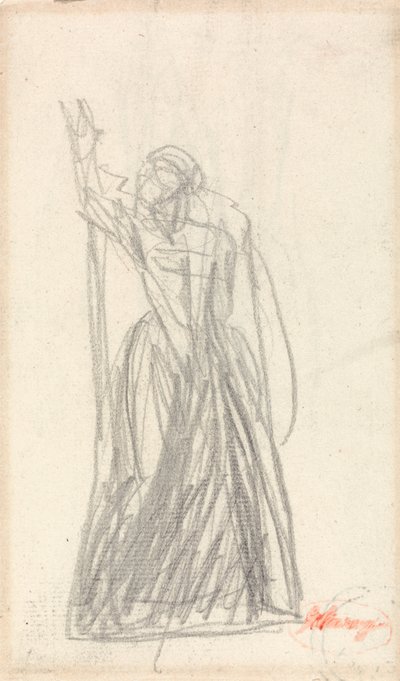 Stehende Figur, Wahrscheinlich für Lady Macbeth von George Romney