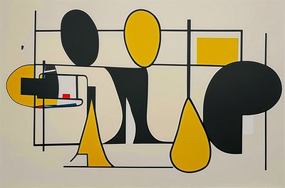 Muted Geometry, 2024 von George Rosaly