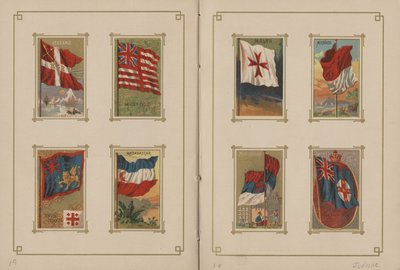 Flaggen aller Nationen und der Staaten und Territorien der Vereinigten Staaten von Amerika - Seiten 19 und 20, 1887 von George S. and Sons Harris