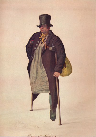 Gezeichnet in Salisbury, ca. 1800 von George Scharf