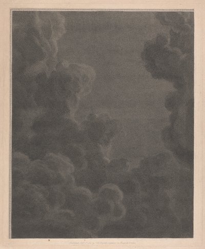 Westfenster der Kapelle, New College Oxford, Wolken, Teil der Geburtsszene von George Siegmund Facius