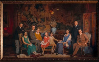 Gustav Krupp von Bohlen und Halbach Familienbild von George Simon Harcourt