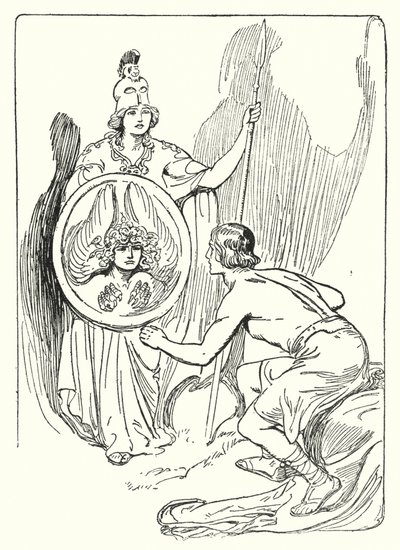Perseus: "Im Spiegel des Schildes erschien ein Gesicht" von George Soper