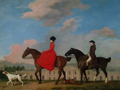 John und Sophia Musters reiten in Colwick Hall, 1777 von George Stubbs