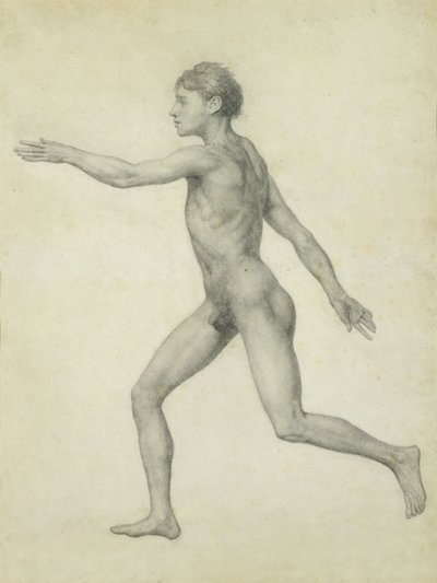 Die gesamte menschliche Figur von links, seitliche Ansicht, aus der Serie 