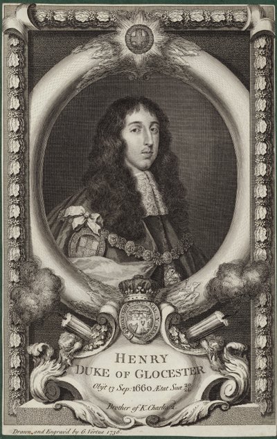 Porträt von Henry Stuart, Herzog von Gloucester von George Vertue