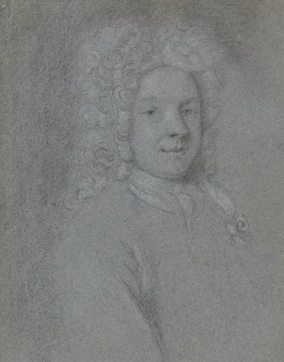 Porträt von John Dixon, nach rechts blickend von George Vertue