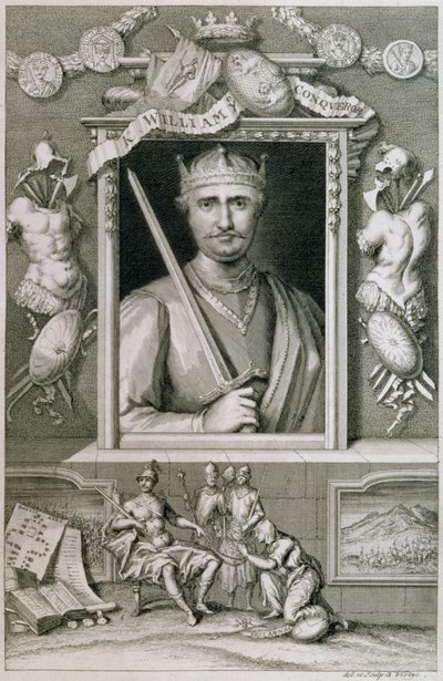 Wilhelm I. der Eroberer (1027-87) König von England ab 1066 (Stich) von George Vertue