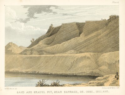 Sand- und Kiesgrube, in der Nähe von Barrach, Co Cork, Irland von George Victor Du Noyer
