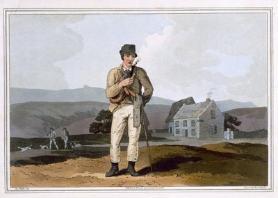 Der Moor-Führer, graviert von Robert Havell dem Älteren, veröffentlicht 1814 von Robinson und Sohn, Leeds von George Walker