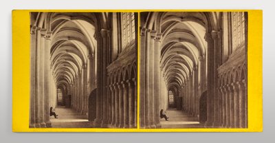 Kathedrale von Peterborough – Südliches Seitenschiff des Langhauses von George Washington Wilson