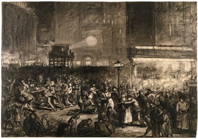 Wahlnacht Times Square von George Wesley Bellows