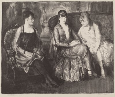 Elsie, Emma und Marjorie, zweiter Stein, 1921 von George Wesley Bellows