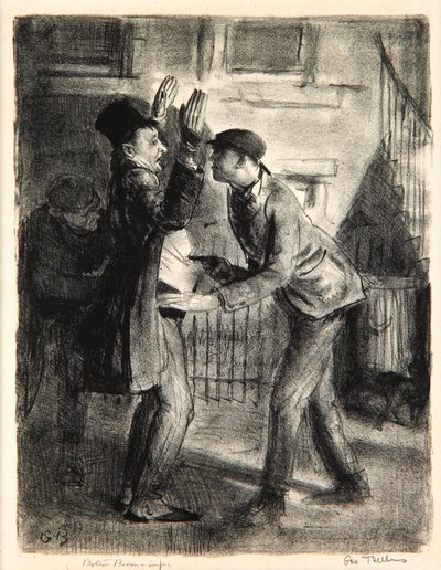 Der Überfall, 1921 von George Wesley Bellows