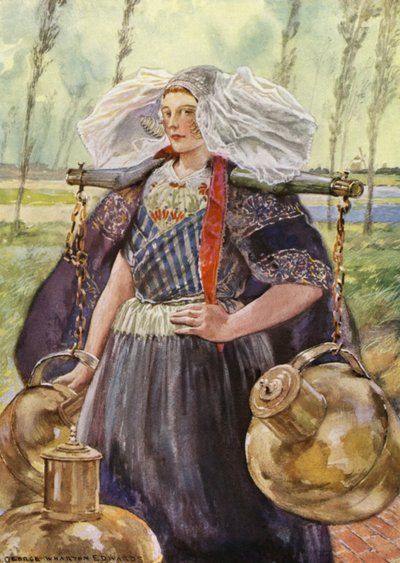 Eine Milchmagd aus Zeeland von George Wharton Edwards