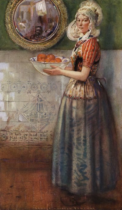 Die Schale mit Orangen von George Wharton Edwards
