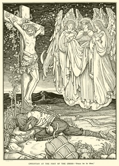 Christus am Fuß des Kreuzes von George Woolliscroft Rhead