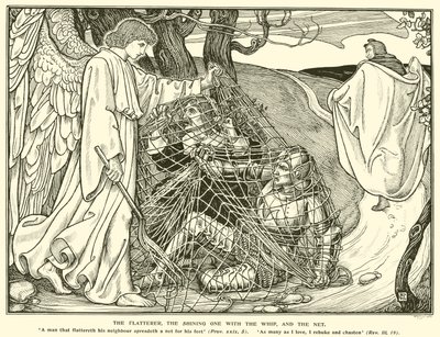 Der Schmeichler, der Glänzende mit der Peitsche und das Netz von George Woolliscroft Rhead