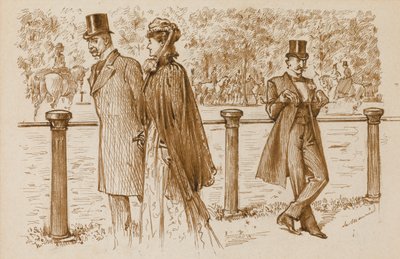 En Passant: Das ist Bounderson, nicht wahr? Er hätte als Welpe ertränkt werden sollen!, Punch Magazine, 23. Juli 1892 von George du Maurier