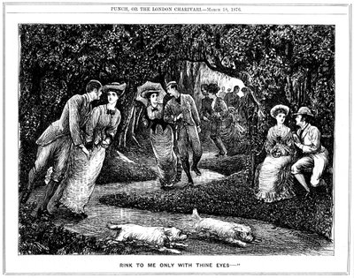 Rink to me only with thine eyes, 1876 von George du Maurier