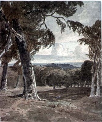 Windsor Park, mit dem Schloss in der Ferne von George the Younger Barret
