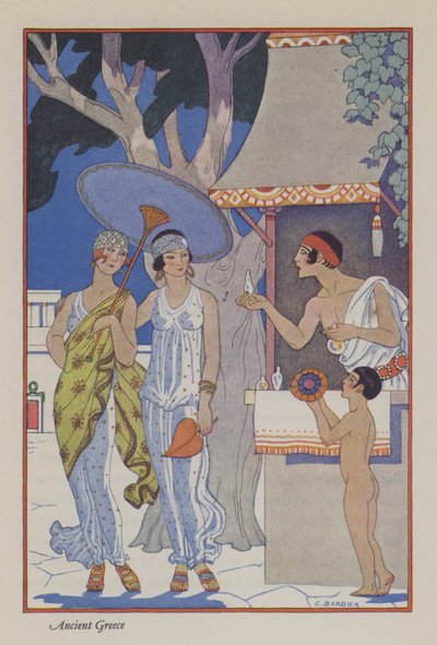 Die Romanze des Parfüms: Antikes Griechenland von Georges (after) Barbier