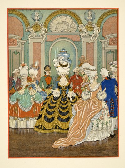 Ballsaalszene, Illustration aus 