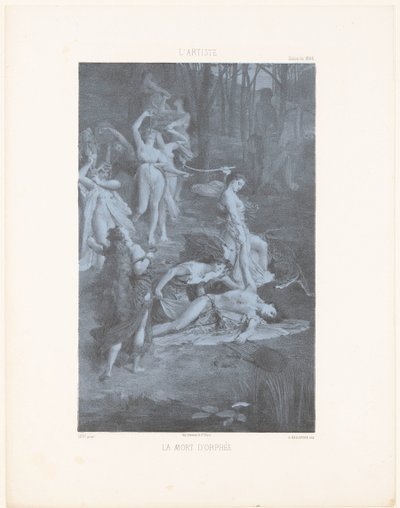 Orpheus wird von Bacchantinnen getötet von Georges Bellenger