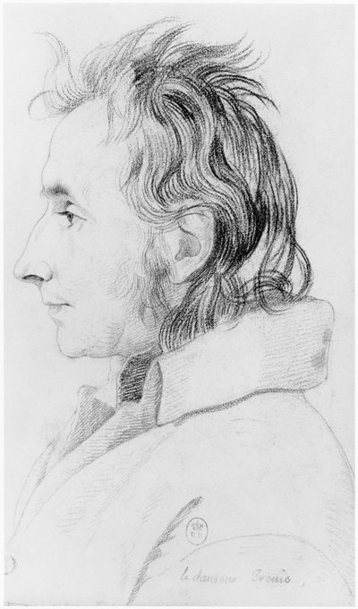 Eine Tänzerin, Illustration aus einem unveröffentlichten Traktat von Jean Etienne Dominique Esquirol (1772-1840) über die Wahnsinnigen des Salpêtrière-Asyls, ca. 1818 von Georges Francois Gabriel