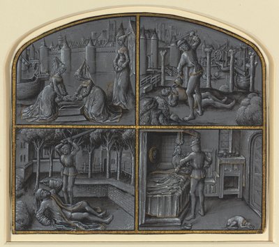 Vier Szenen aus den Legenden von Judas und Pilatus von Georges Hurtrel