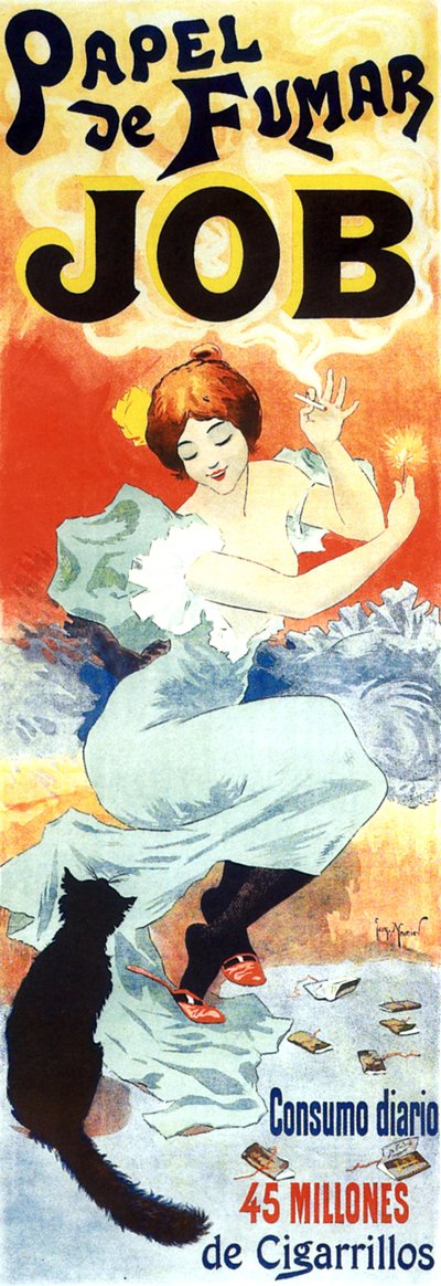 Werbeplakat für Job Zigarettenpapier, 1894 von Georges Meunier