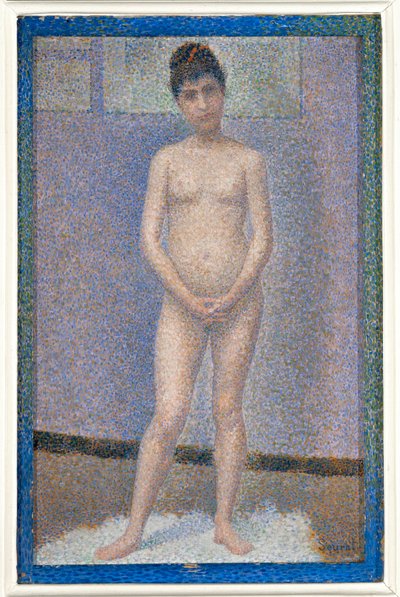 Modell, Vorderansicht von Georges Pierre Seurat