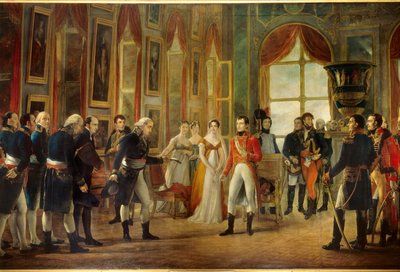 Napoleon I. empfängt in Saint-Cloud den Senatus-Consult, der ihn am 18.05.1804 zum Kaiser der Franzosen ausrief von Georges Rouget