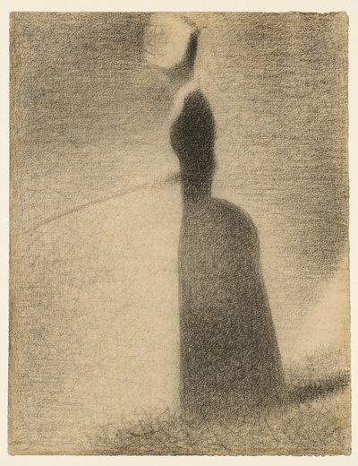 Eine Frau beim Angeln von Georges Seurat