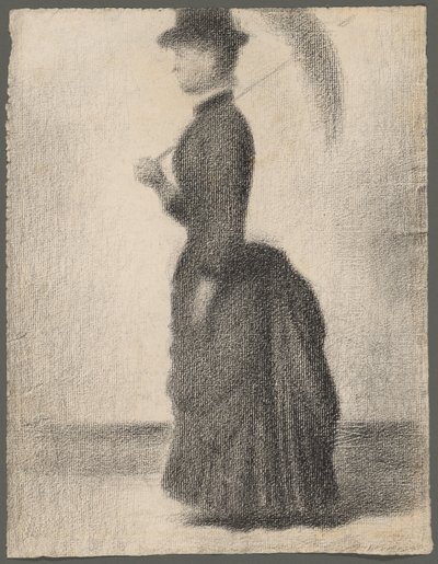 Frau mit Sonnenschirm (Studie für La Grande Jatte) von Georges Seurat