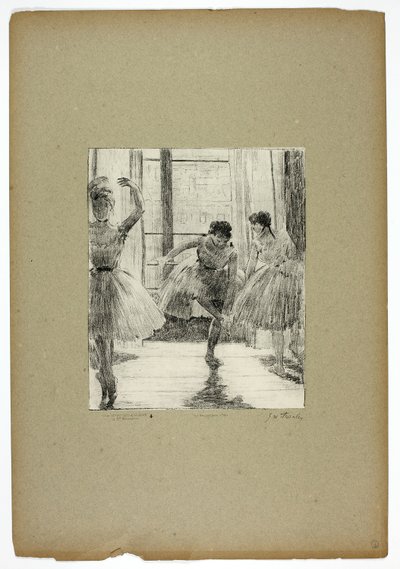 Vor dem Ballettunterricht von Georges William Thornley
