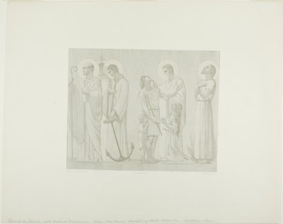 Legendäre Heilige von Frankreich (Mittelteil) von Georges William Thornley