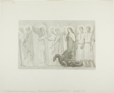 Pastorales Leben der Heiligen Genoveva (rechtes Panel) von Georges William Thornley