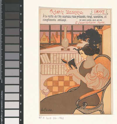 Neujahrswunsch von Octave Uzanne für das Jahr 1897 von Georges de Feure