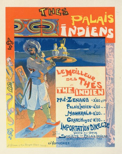 Thés du Palais Indien, ca. 1900 von Georges de . Feure