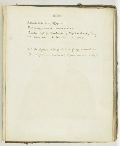 Ohne Titel [Seite mit Text zu Broadlands], 1868 von Georgina Cowper
