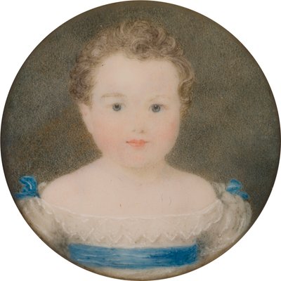 Porträt von Orlando George Charles Bridgeman, später 3. Earl Bradford, als Kind (1819-1898) von Georgina Viscountess Newport Moncreiff
