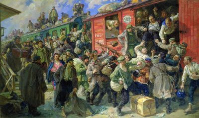 Spontane Freilassung der zaristischen Streitkräfte 1917 von Georgiy Konstantinovich Savitsky