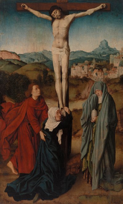 Kreuzigung mit der Jungfrau, dem heiligen Johannes und der Magdalena von Gerard David