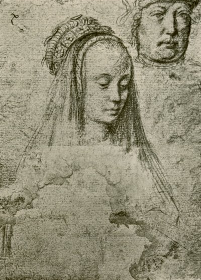 Junge Frau mit Kopfschmuck von Gerard David