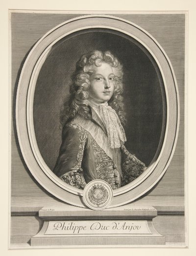 Philipp V., Herzog von Anjou von Gérard Edelinck
